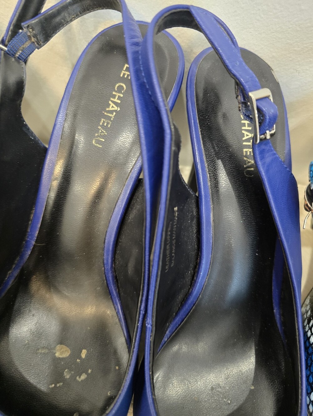 LOT 7 SHOES Pumps Heels Pointed-Toe Slingback Size 8.5 - Picture 6 of 14